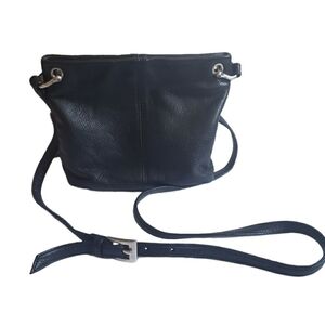 Vintage Indeed Mini‎ Leather Crossbody Purse Black Shoulder Bag